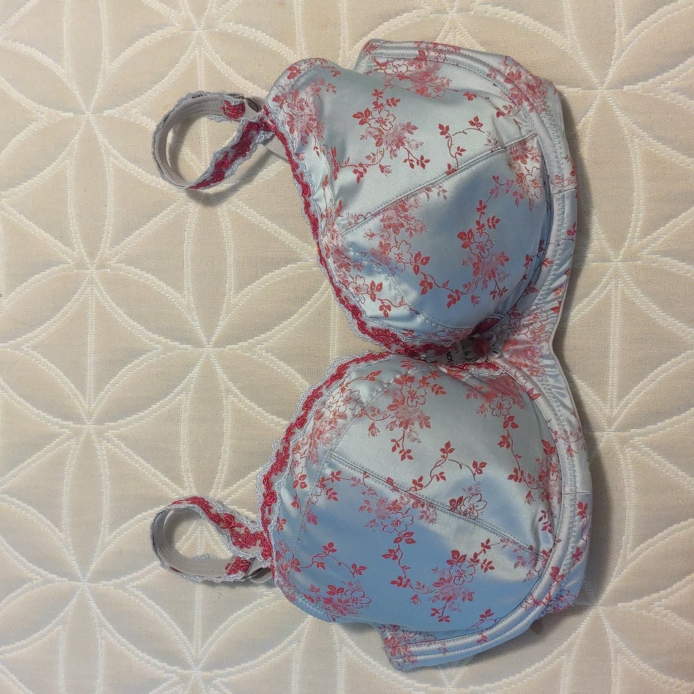 Panache Masquerade 32G light blue satin bra